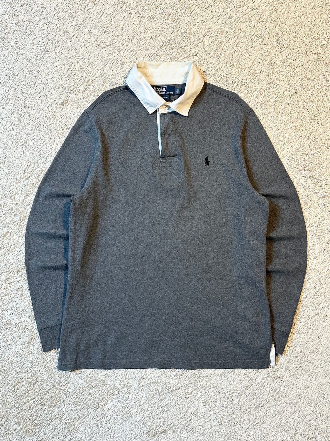 폴로 랄프로렌 신형 블랙포니 아이코닉 PK 럭비티 그레이 상품이미지1