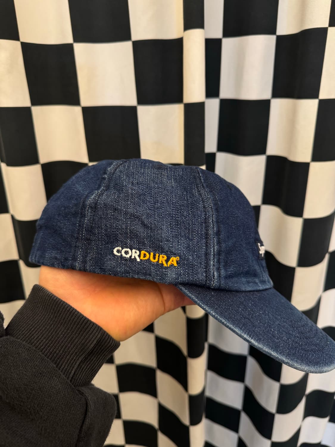 슈프림 코듀라 스몰 박스로고 데님 캡 처분  상품이미지2