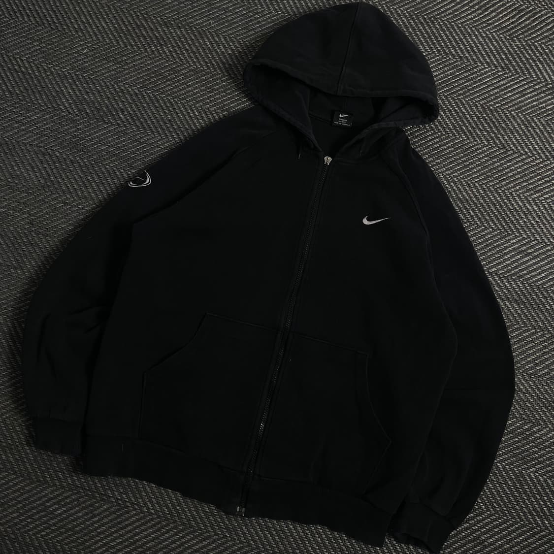 00s 나이키 올드스쿨 자수 로고 블랙 후드집업y 3958 상품이미지1
