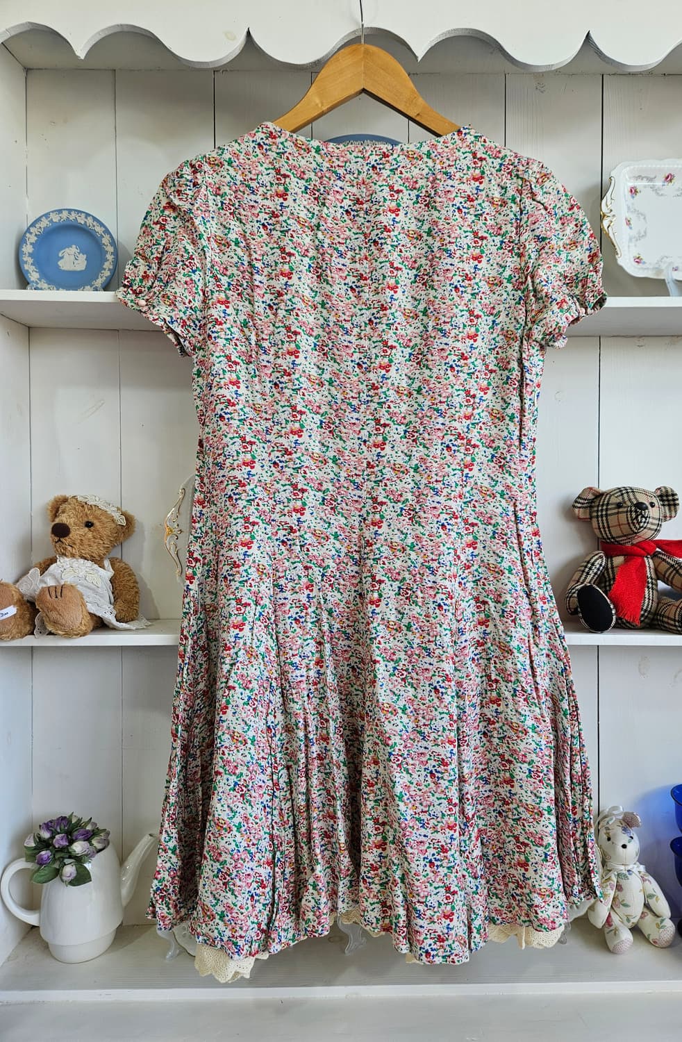 진주카라 플라워 원피스 상품이미지4