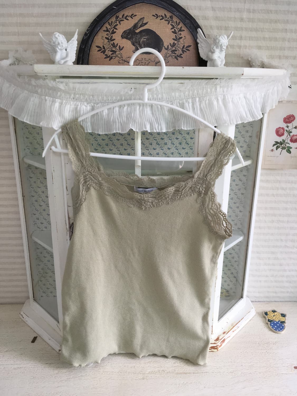 Axes femme 레이스 후드집업 + 민트레이스 나시 상품이미지6