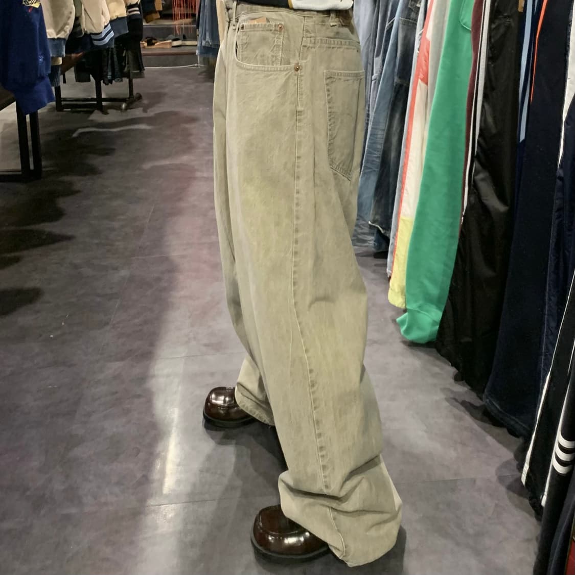 [IM] vtg 라이트 워싱 힙합 데님 팬츠 상품이미지5