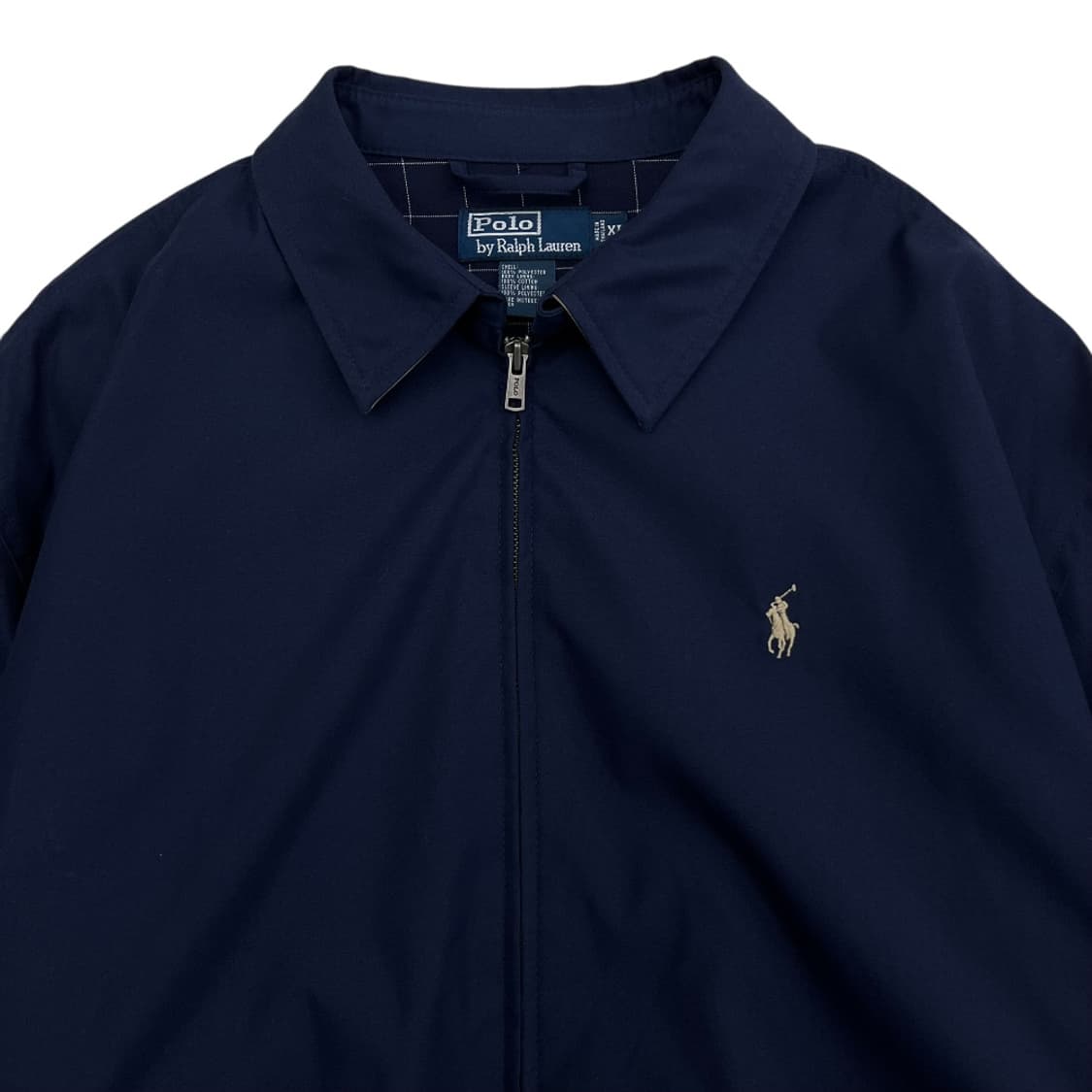 폴로 랄프로렌 베이지포니 네이비 카라 자켓 XL 상품이미지4