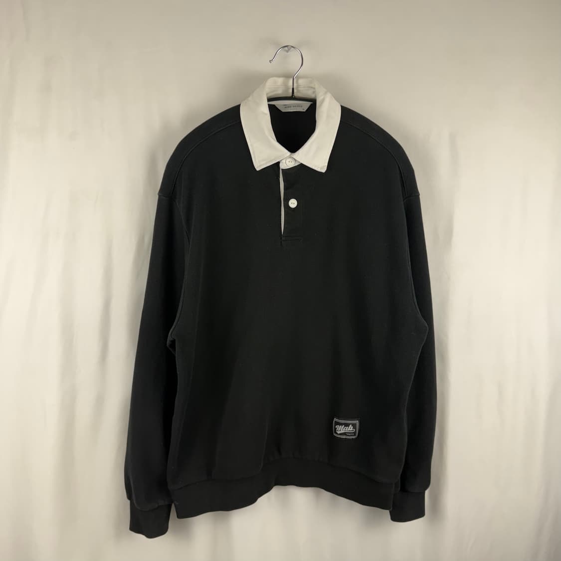 (무료배송)95) 마인드브릿지 카라 맨투맨 블랙 상품이미지2