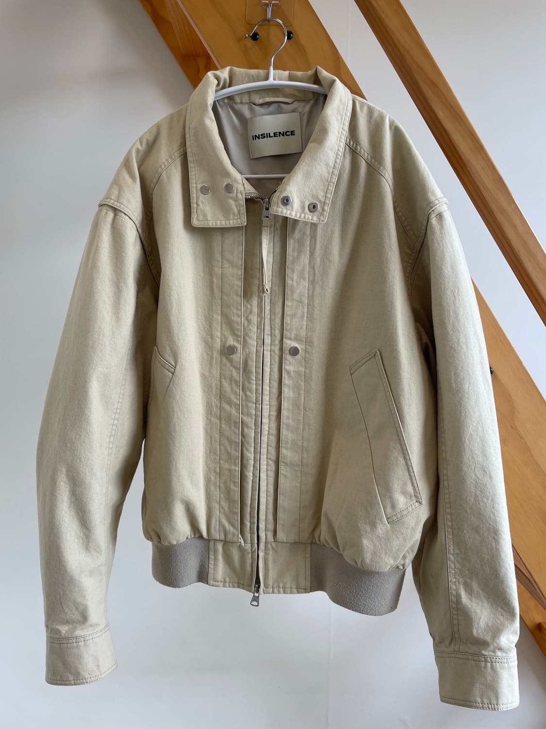 INSILENCE 워시드 아스트로 자켓 라이트 베이지 M 상품이미지1