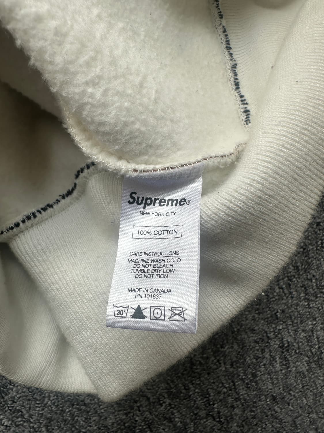 [L] 16FW 슈프림 립 로고 후드 집업 상품이미지7