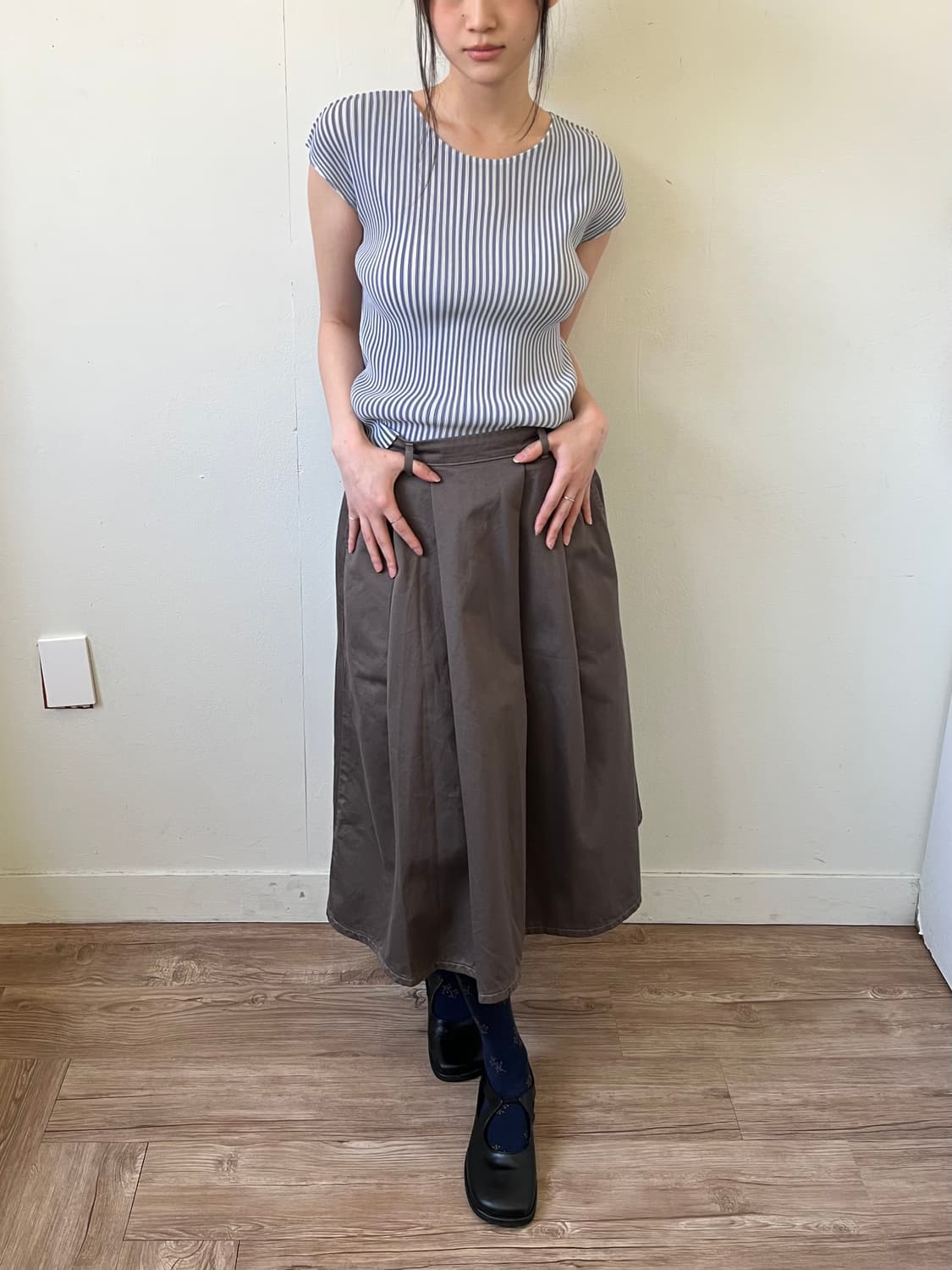 PLIATS PLIASI 스트라이프 플리츠 베스트 상품이미지6