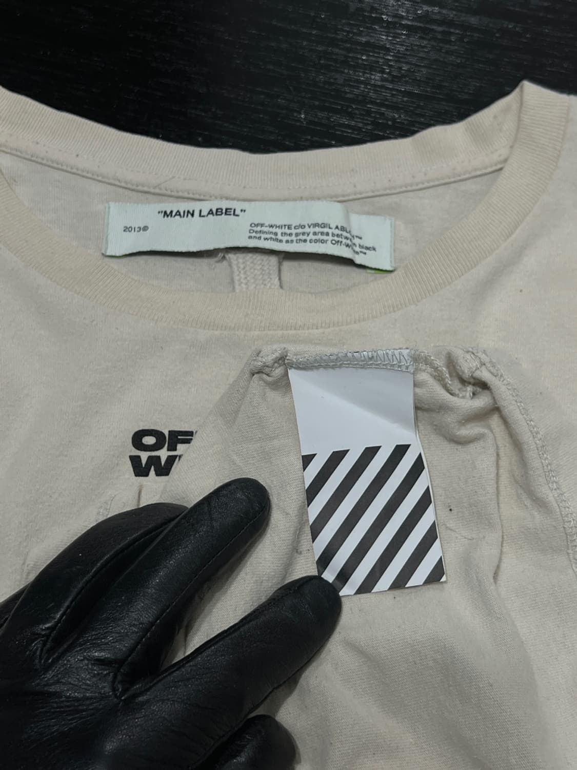 오프화이트 FW 19 Diag Bats Double Sleeve Tee 상품이미지6