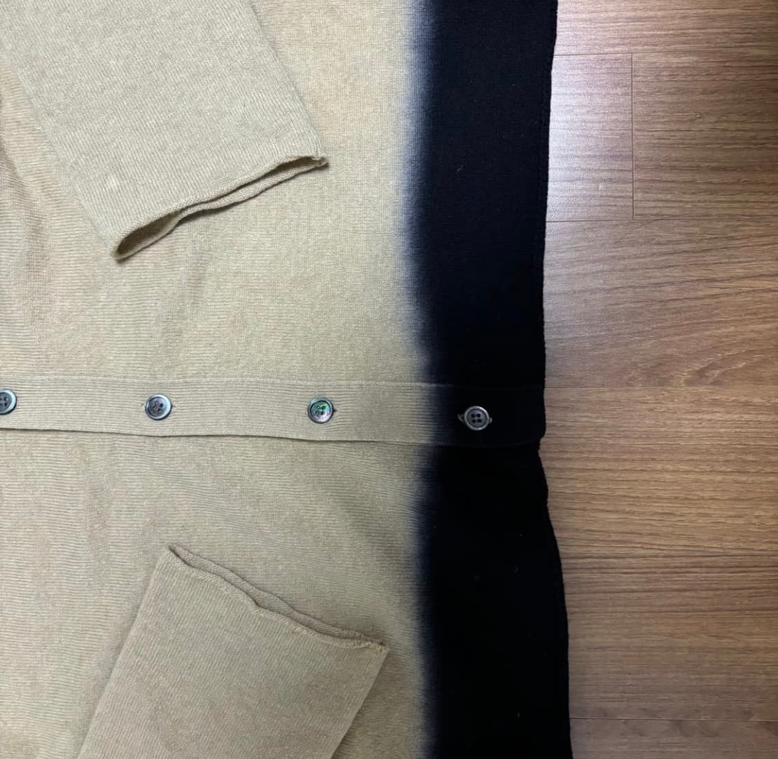 꼼데가르송 블랙라인 투톤 그라데이션 가디건 M 상품이미지5