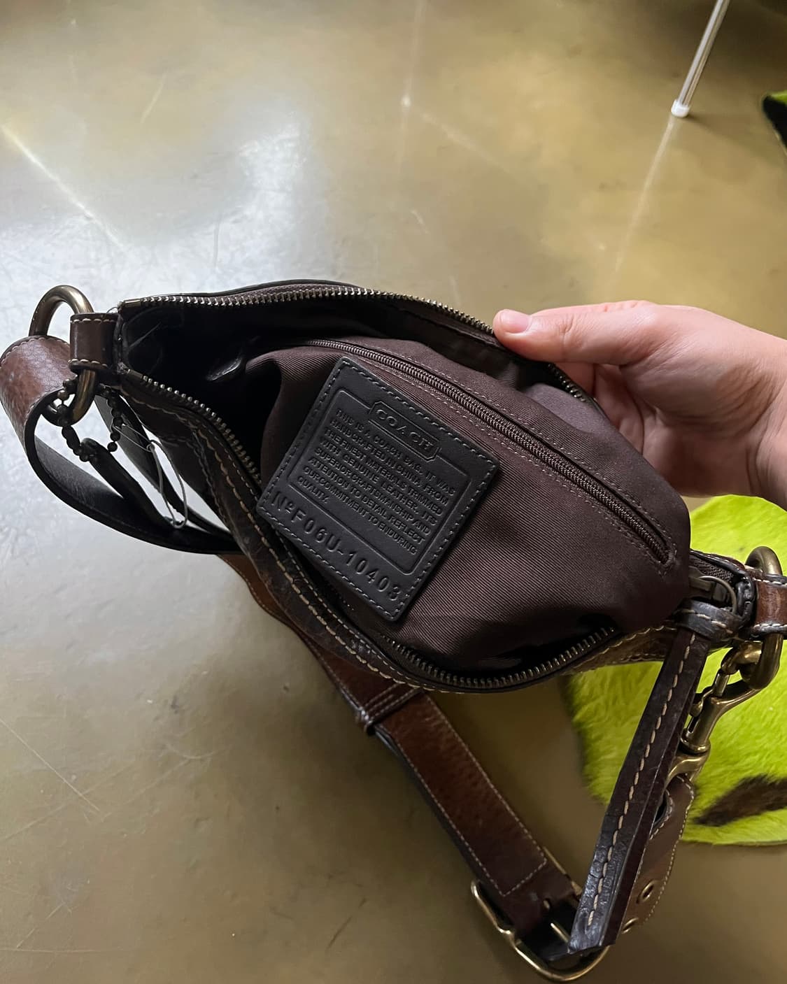 2000s Old COACH Classic Shoulder Bag 상품이미지10
