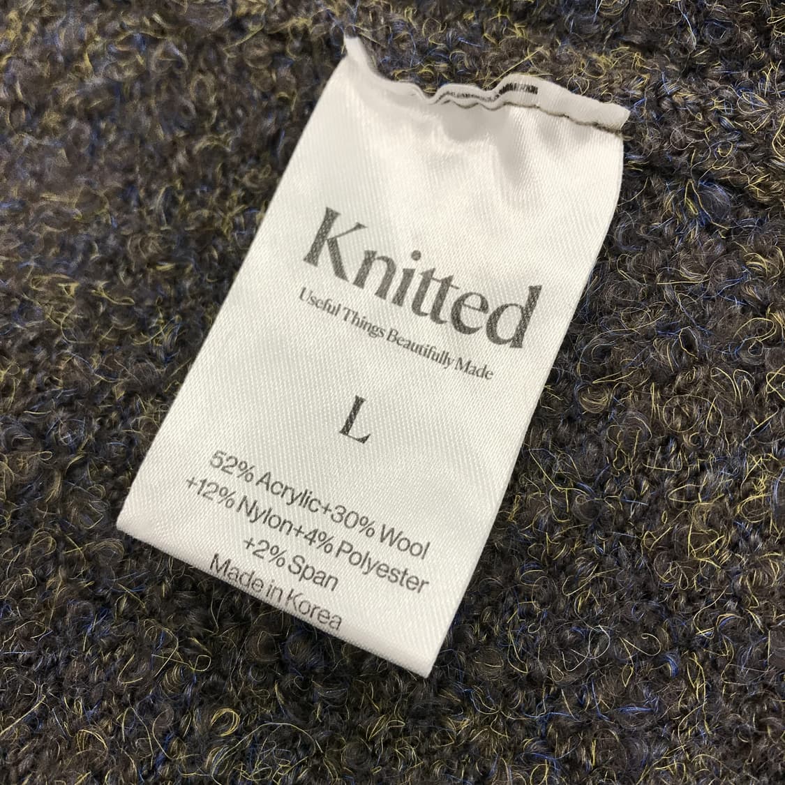 Knitted 부클 라운드 니트 [L] 상품이미지5