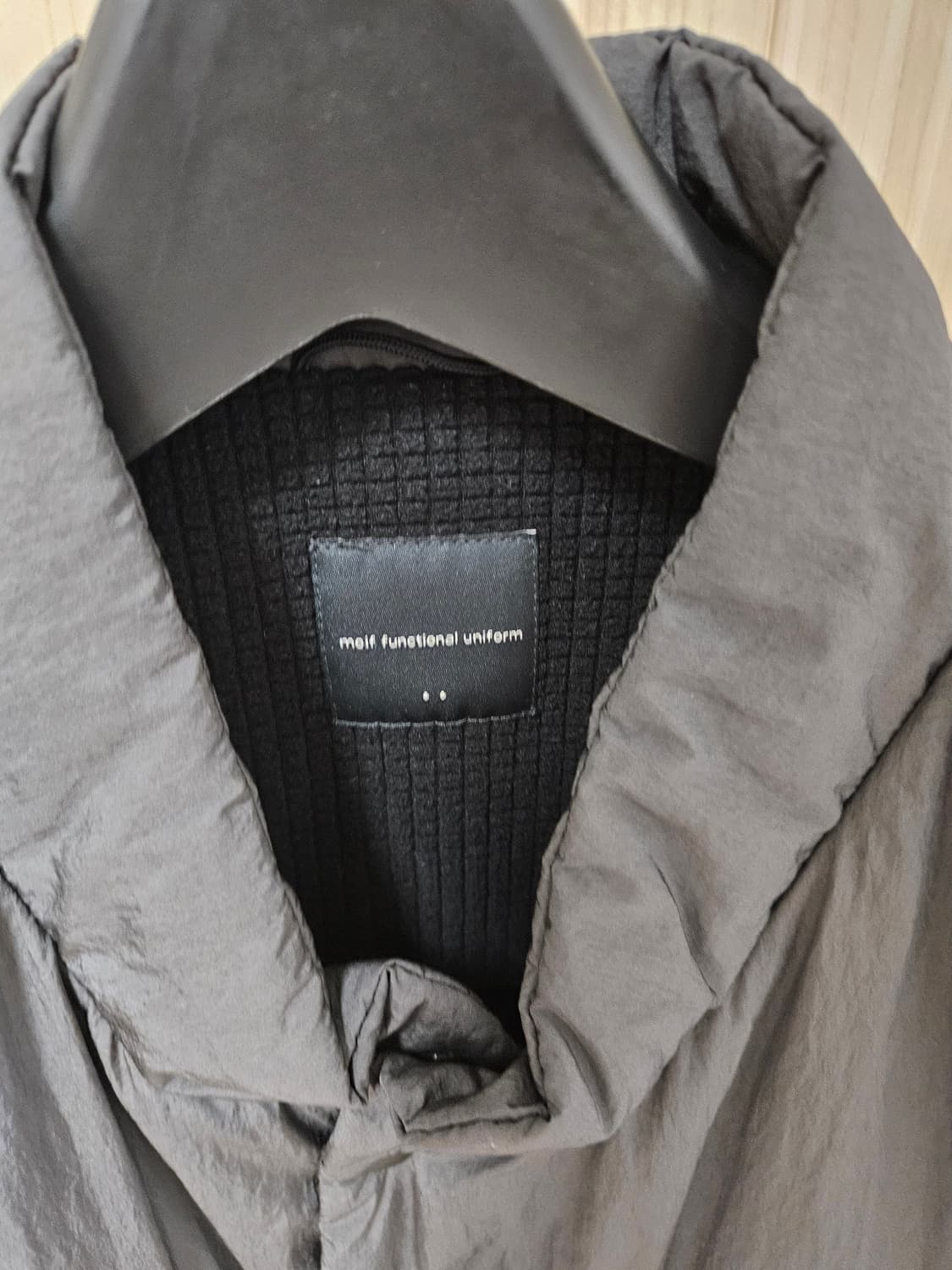 23aw 모이프 오버밀 베스트 차콜 2사이즈 상품이미지2
