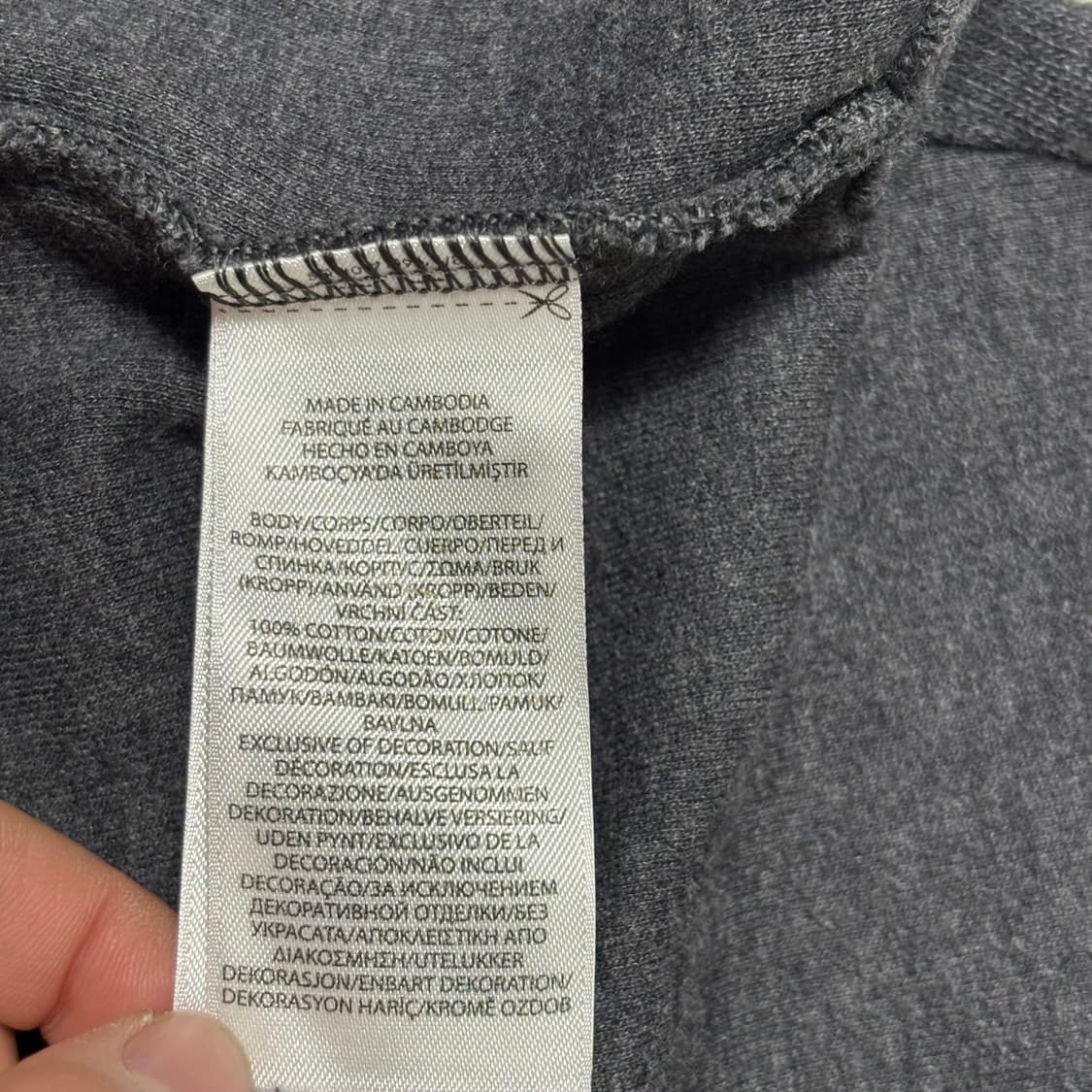 L 폴로랄프로렌 그레이 반집업 코튼 니트 상품이미지5