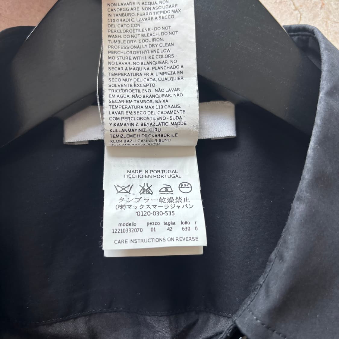 MaxMara 막스마라 블랙 셔츠원피스 US8 상품이미지9
