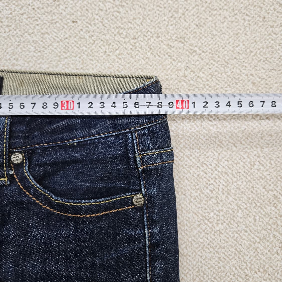[70-94] 블루미스티 세미부츠컷 진청 데님 팬츠 1203JM1 상품이미지5