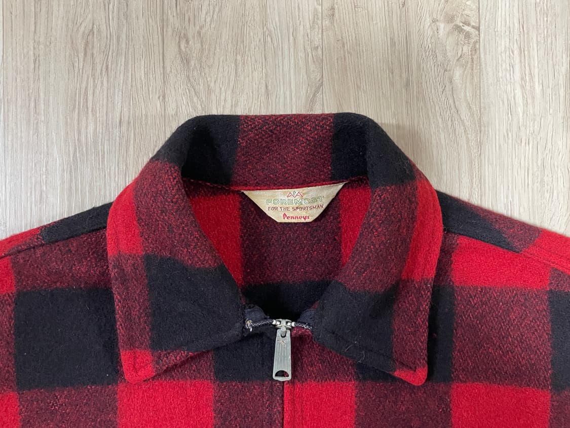 105) 60's JC페니 체크 울 맥키노자켓(RRL&LVC&폴로) 상품이미지3