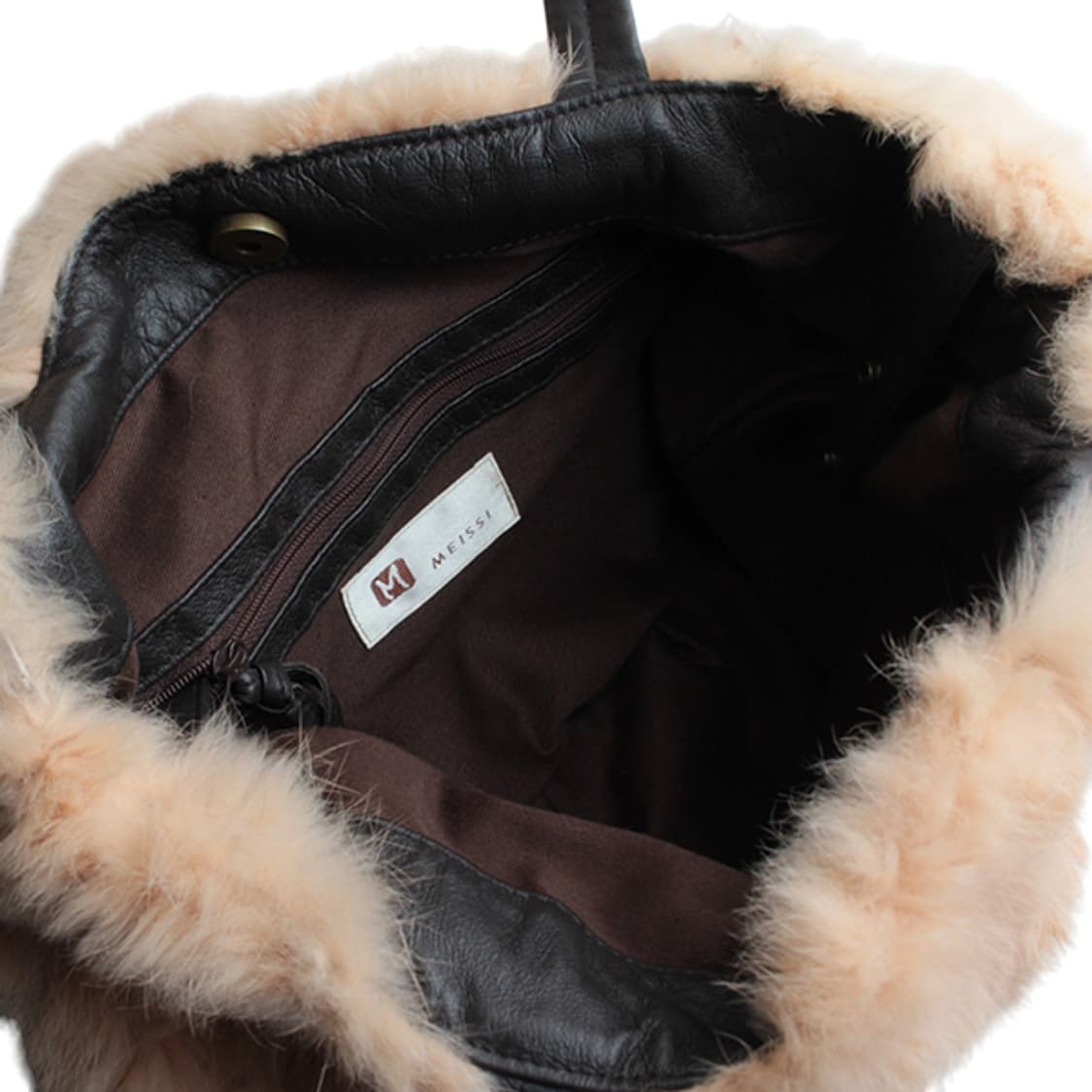 메이시 피치 래빗 퍼 숄더백 상품이미지3