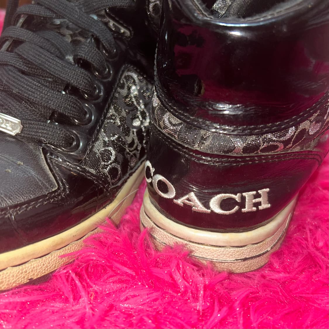 코치 시그니처 하이탑 스니커즈 갸루 오네갸루 신발 상품이미지3