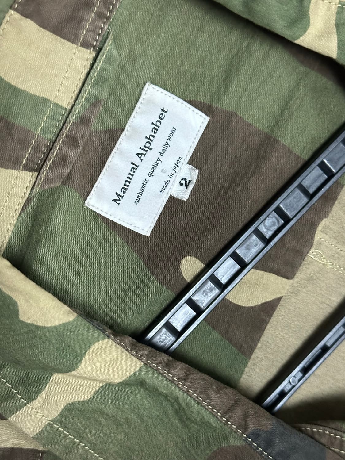 Manual alphabet 필드 코트 상품이미지3