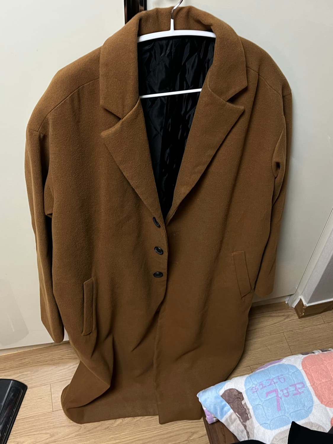 빈티지 롱코트 카멜색 판매합니다 상품이미지1