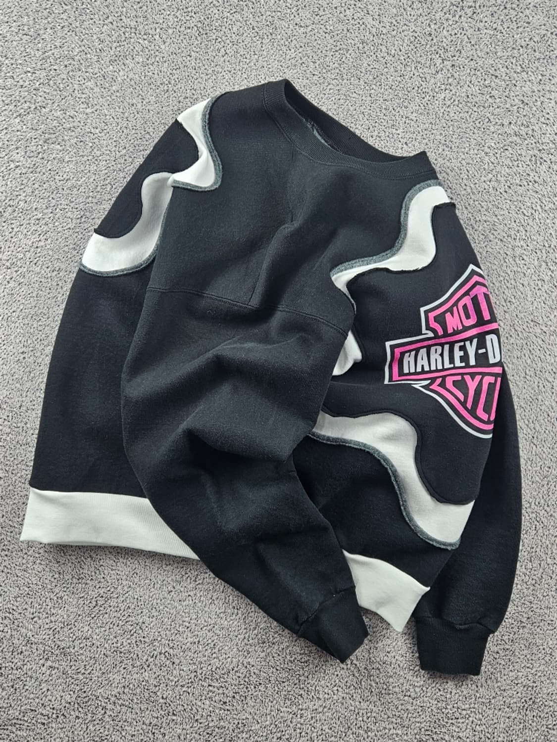 할리데이비슨X프룻오브더룸 아플리케 커스텀 맨투맨 ( L ) / 9342 상품이미지9