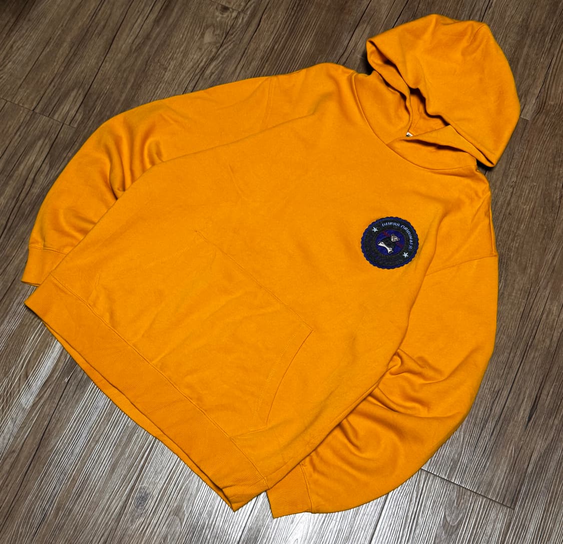 게스 오리지날 x Bear Hoodi 오렌지 오버핏 후드티 상품이미지1