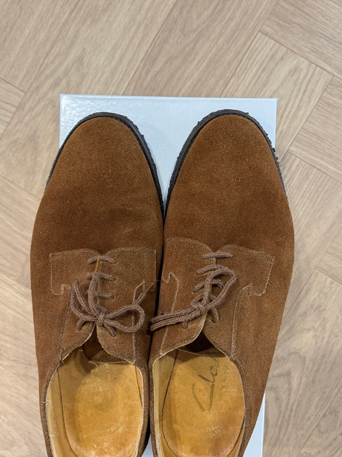 클락스 메이드인UK 스웨이드 더비 슈즈 - 8.5사이즈 상품이미지9