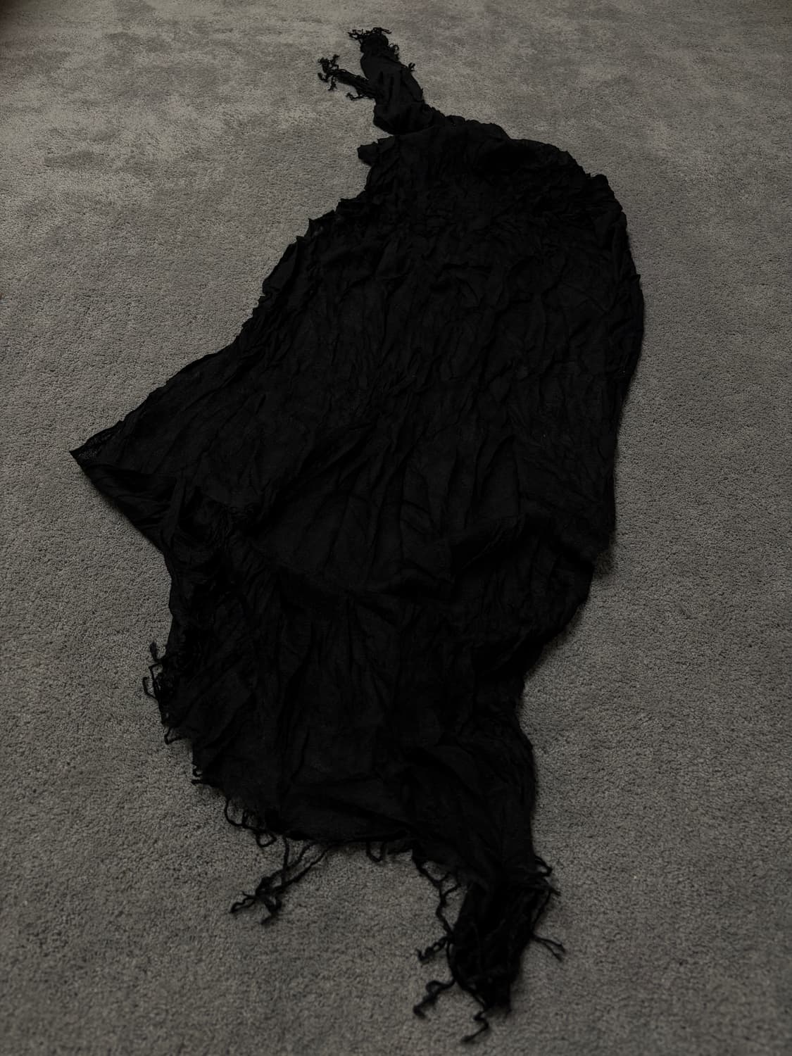 Vintage v-kei punk mood silky scarf 상품이미지2