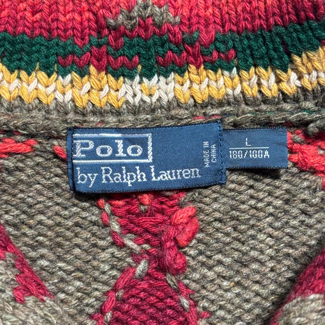 L 폴로랄프로렌 나바호 숄 카라 울 니트  상품이미지4