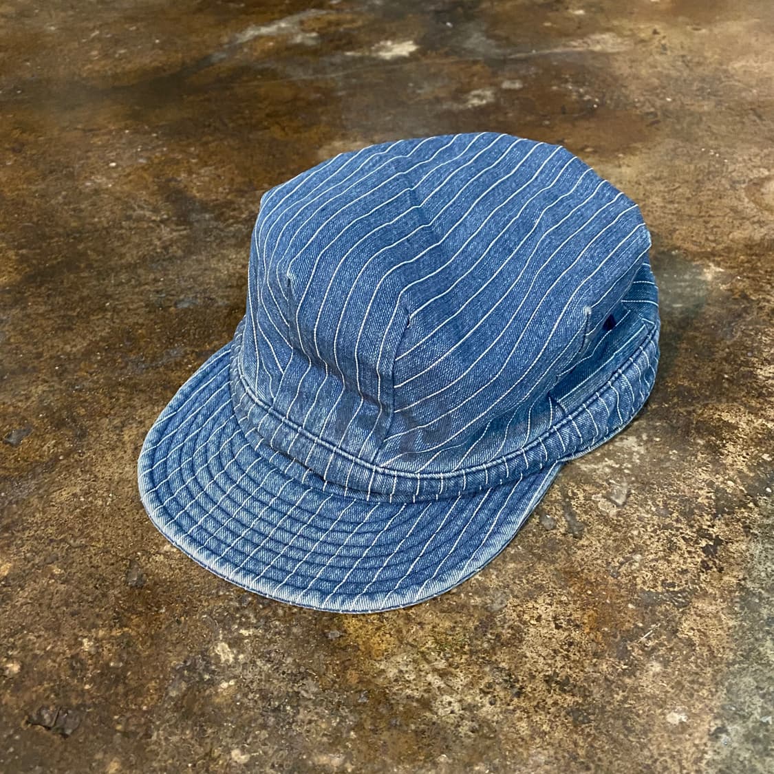 90s 스와거 스트라이프 데님 워크 캡 상품이미지3