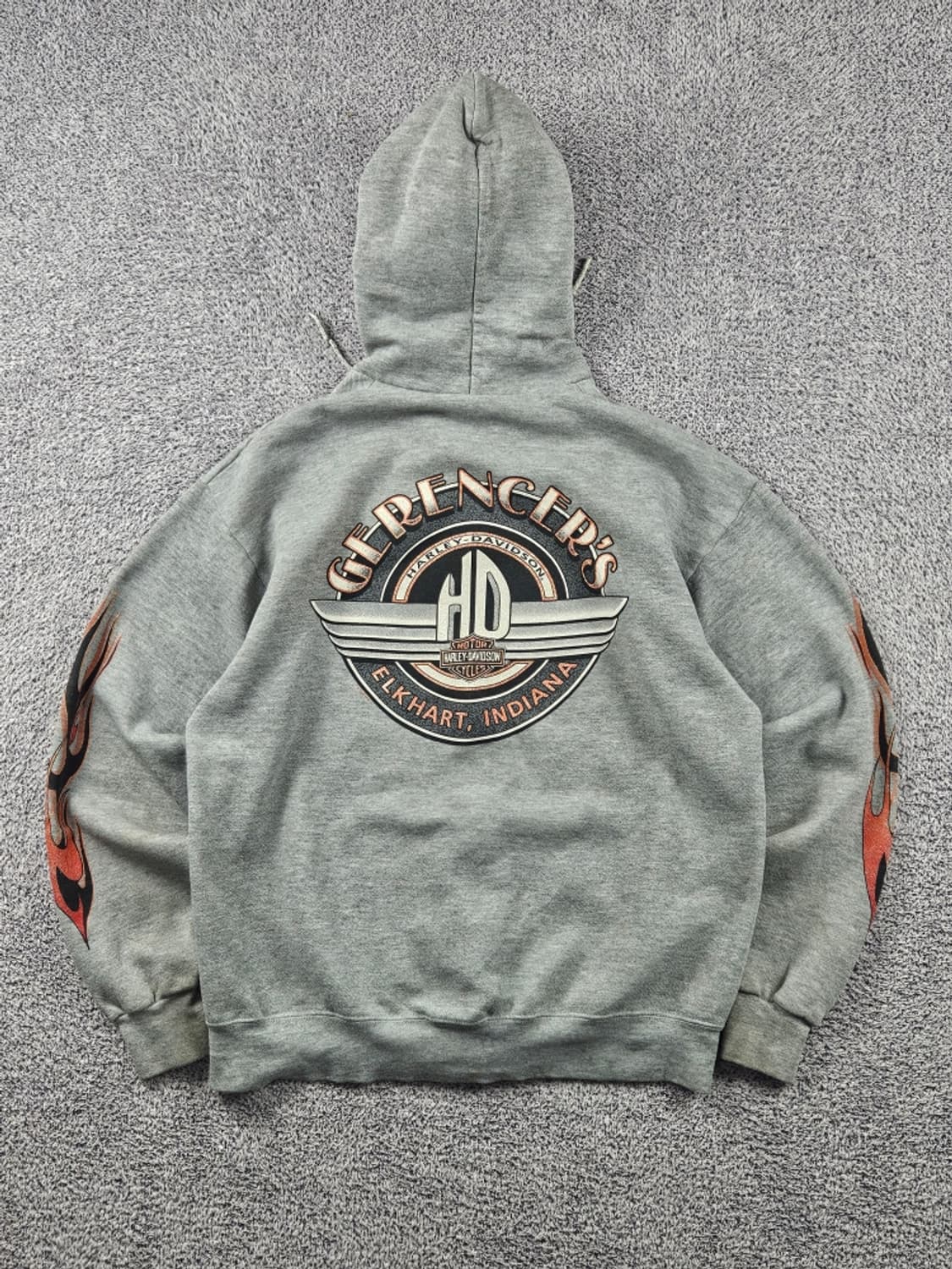 2002 할리데이비슨 엘크하트 플레임 후드집업 ( L추정 )/ 11318 상품이미지1
