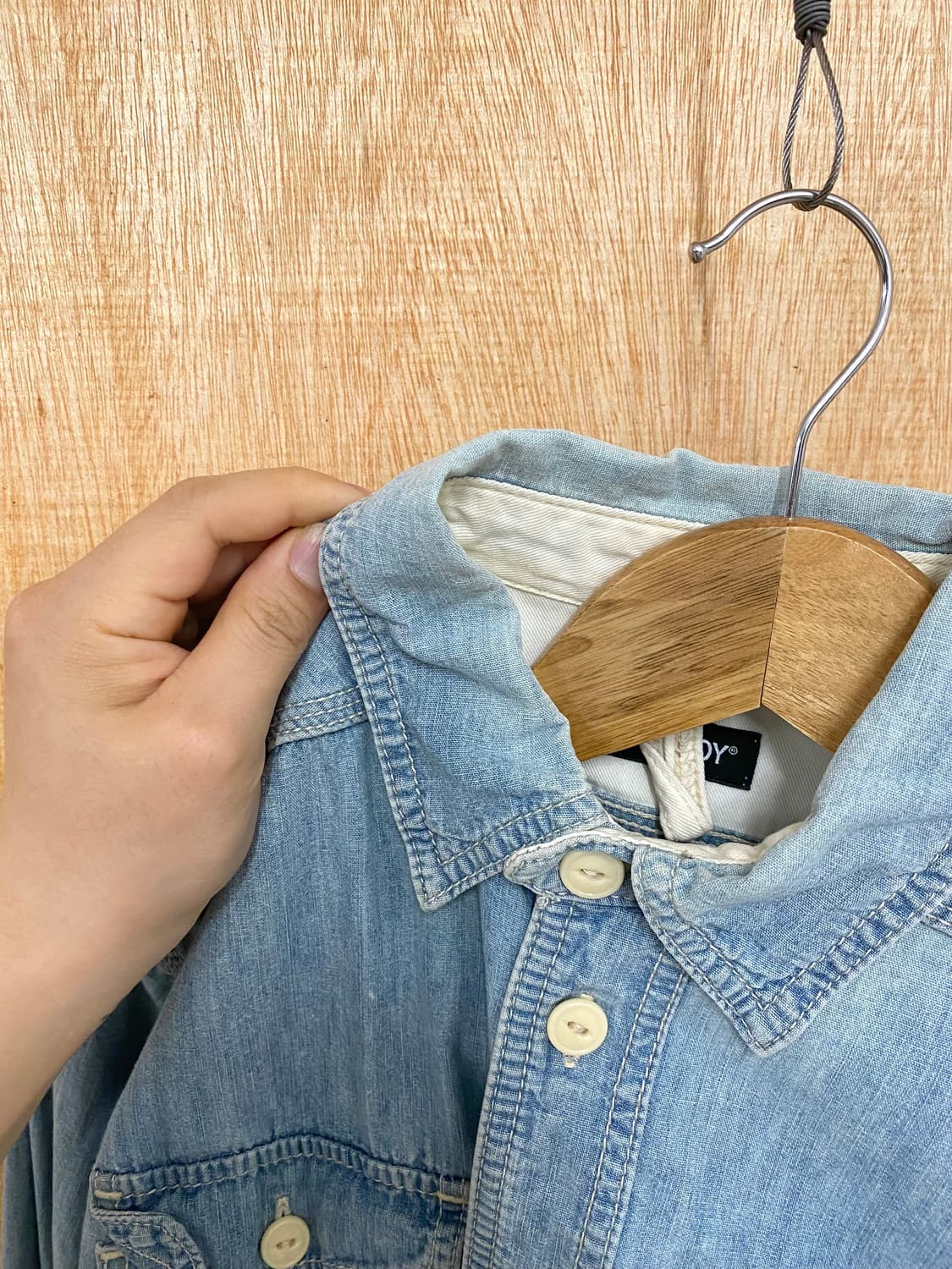 BEAMS BOY denim shirt onepiece 상품이미지7