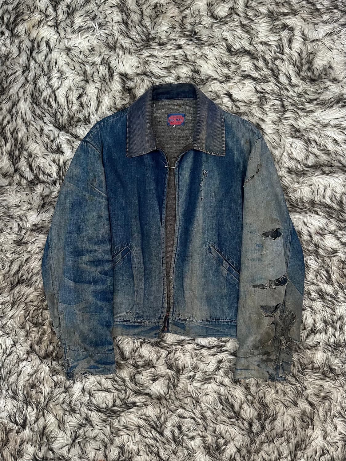 40s USA Big Mac Denim Work Jacket 상품이미지1