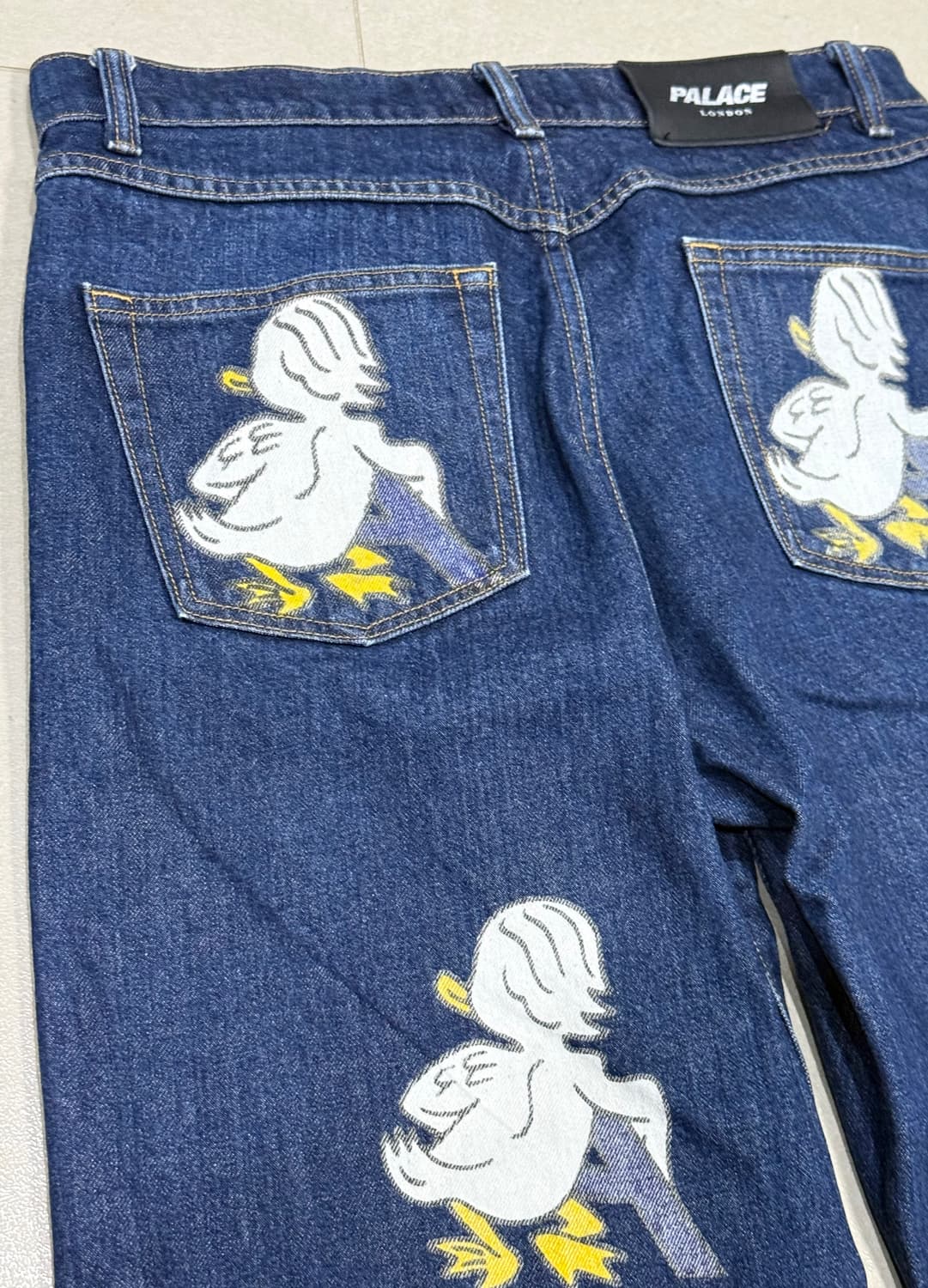 2022 팔라스 양면 오리 프린팅 배기 데님 청바지 상품이미지4