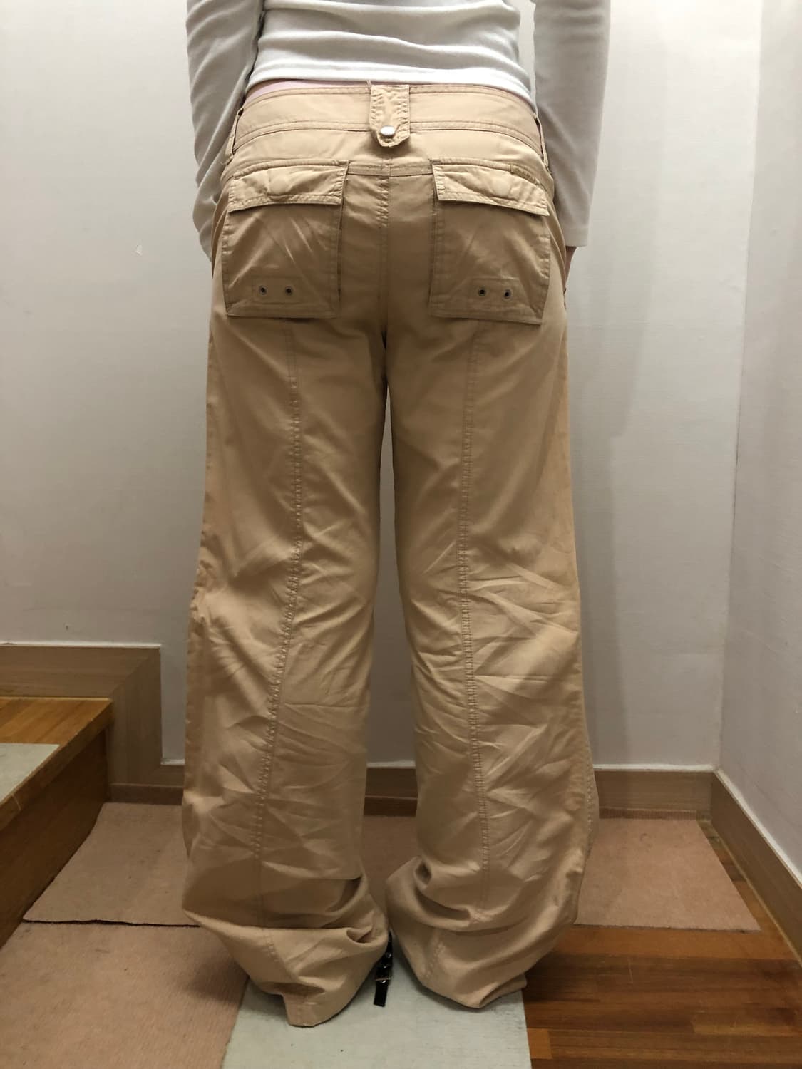 빈티지 베이지 포켓 디테일 팬츠 상품이미지9