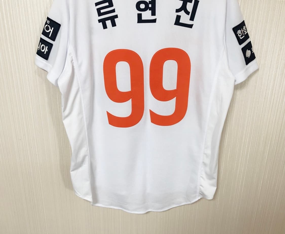 KBO 스파이더 한화이글스 25시즌 어센틱 홈유니폼 L #99 류현진 상품이미지10
