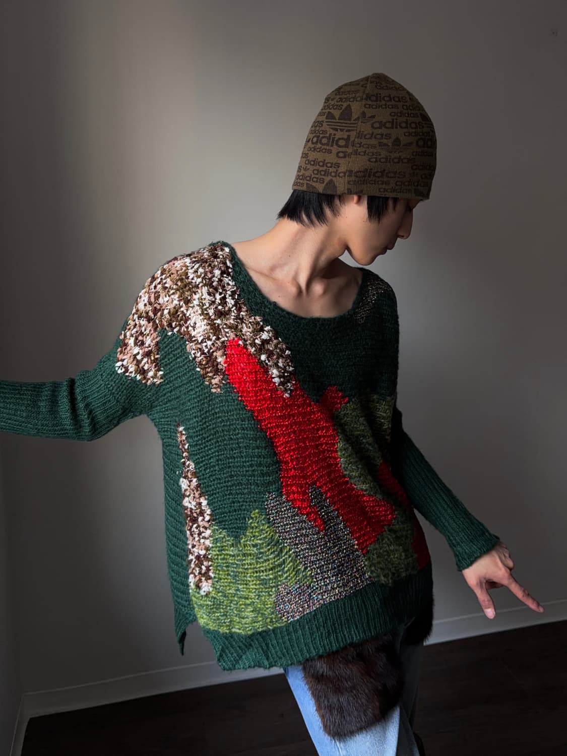 Cherry Couture 멀티 머태리얼 루지 니트 상품이미지1