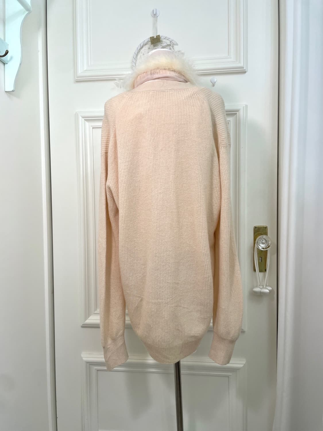 coral fur cubic point choffon muffler 상품이미지4