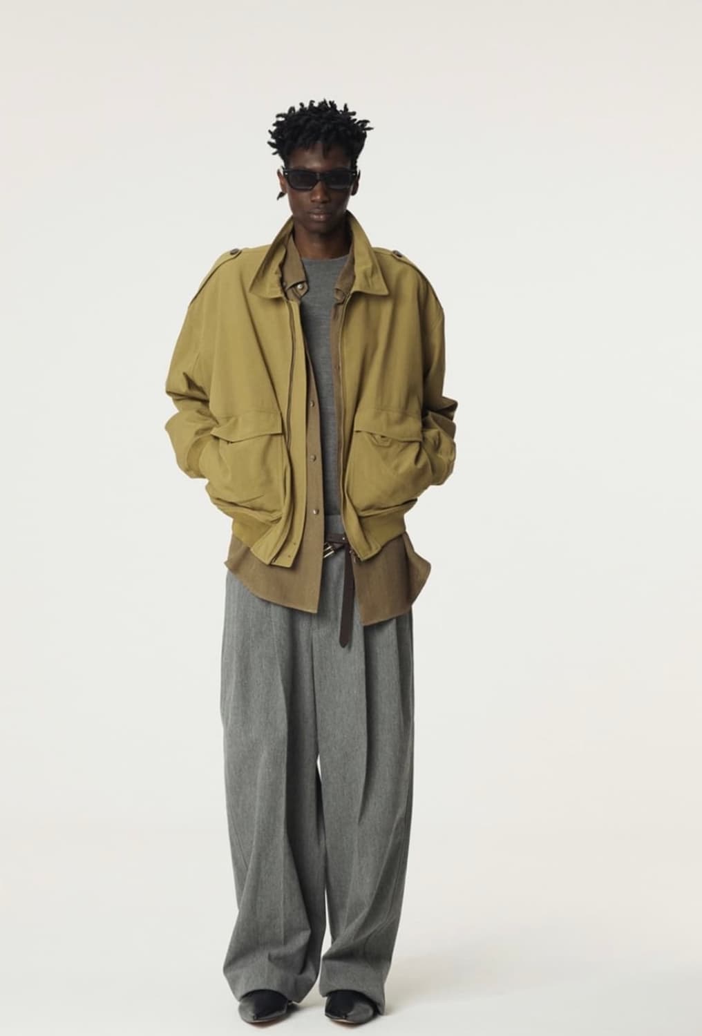 렉토 / 크리즈 점퍼 올리브 / M 상품이미지1