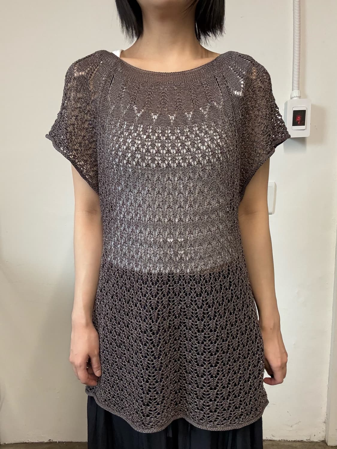 Sheer knit top 상품이미지3