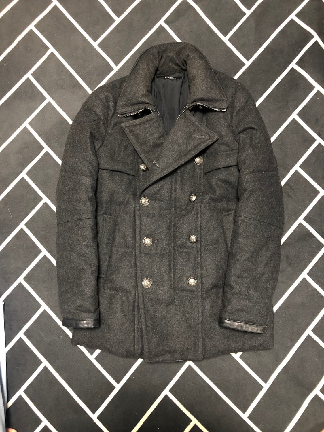 시스템옴므 리얼양가죽 무스팅코트/몽클레어 스톤 발망 프라다 구 상품이미지10