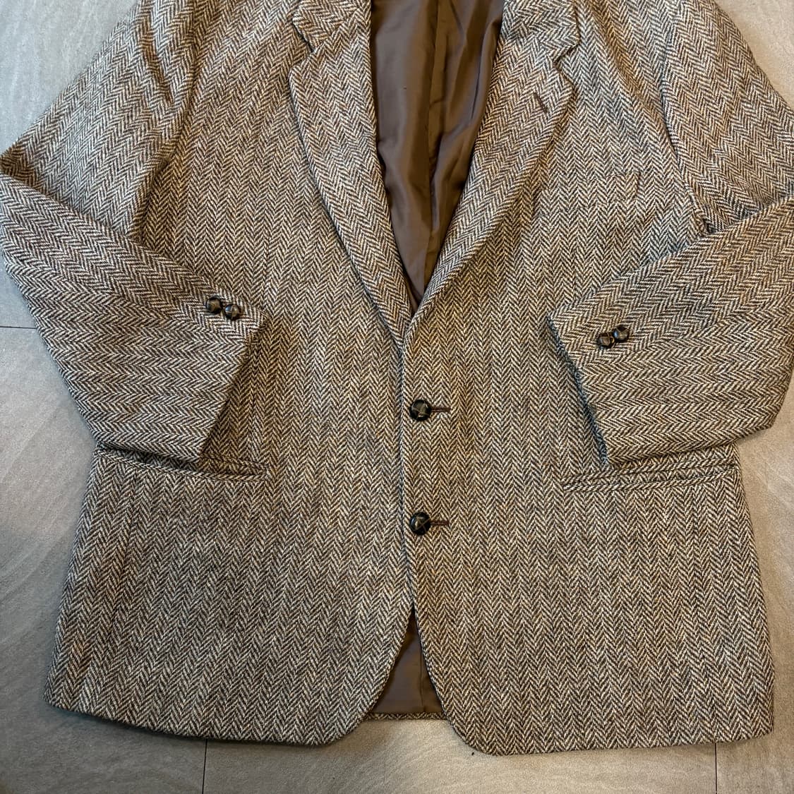 빈티지 해리스트위드 울 자켓 상품이미지4