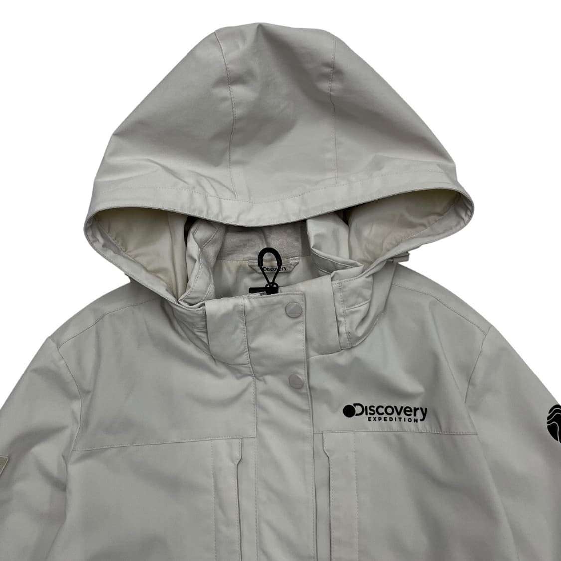 디스커버리 미니로고 아이보리 후드 바람막이 95 상품이미지4