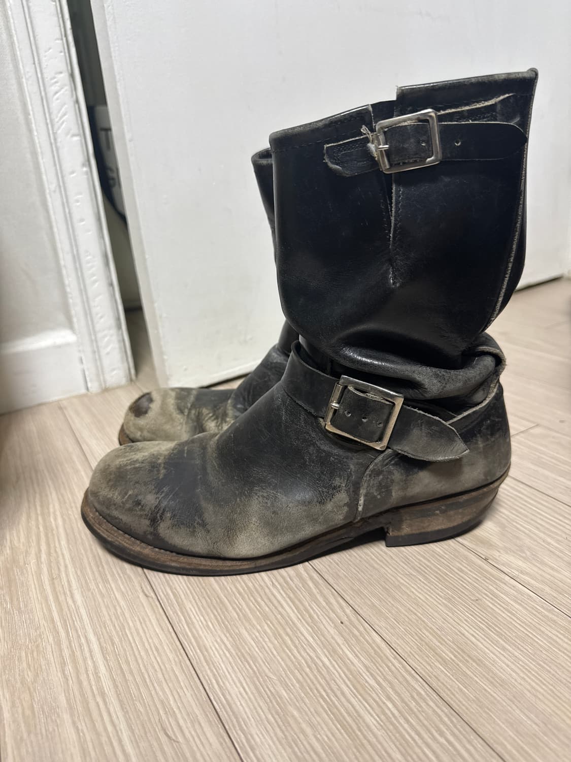 레드윙 스틸토 디테일 빈티지 레더부츠 상품이미지6