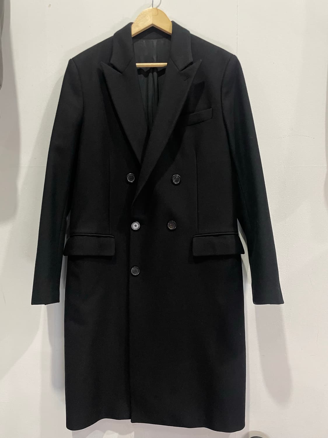 AMI 블랙 더블 코트 46 매장판 정품 상품이미지1