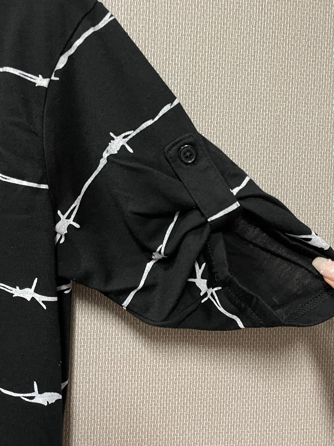 스트라이프 레이어드 반팔 탑 상품이미지4