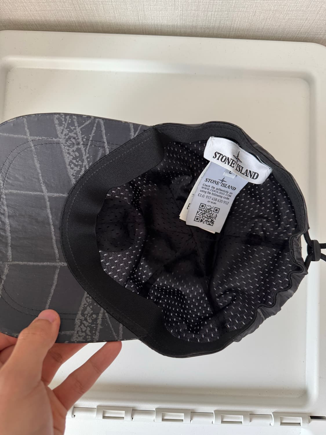 스톤아일랜드 리플렉티브 캡 상품이미지3