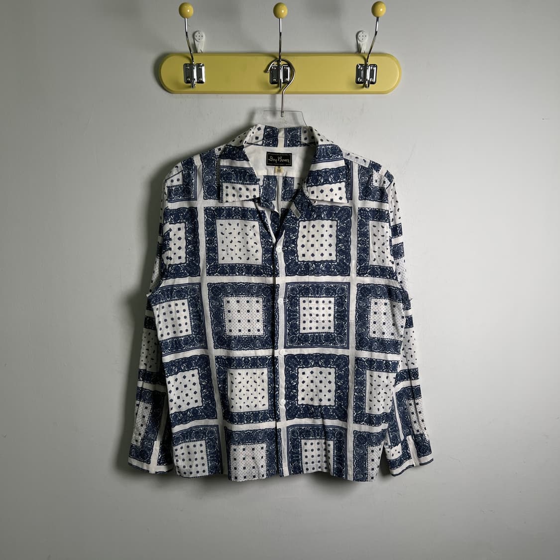 dry bones 드라이 본즈 반다나 패턴 오픈 칼라 셔츠 38 상품이미지2