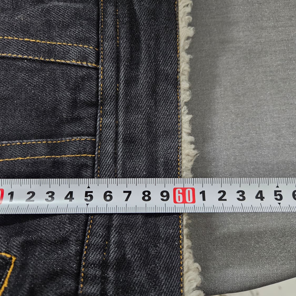 M 95-100) 캘빈클라인 흑청 쉐르파 퍼 데님자켓 상품이미지8