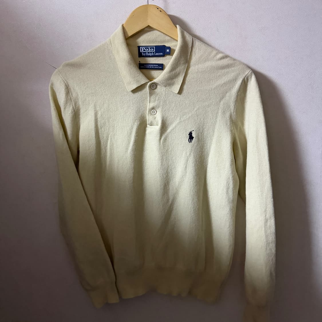 폴로 랄프로렌 메리노울 니트 카라티 M (여성 66정도) 상품이미지2